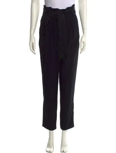 Pre-owned Sézane Straight Leg Pants In Black