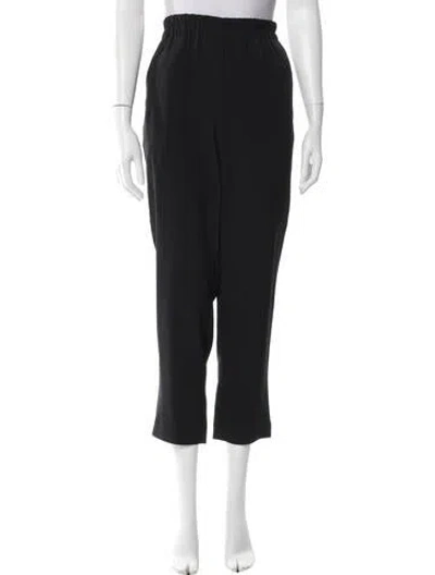 Pre-owned Sézane Straight Leg Pants In Black
