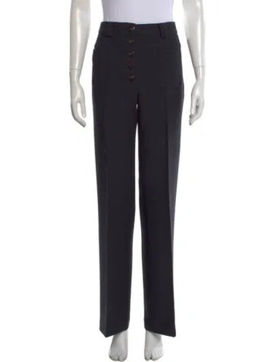 Pre-owned Sézane Straight Leg Pants In Black