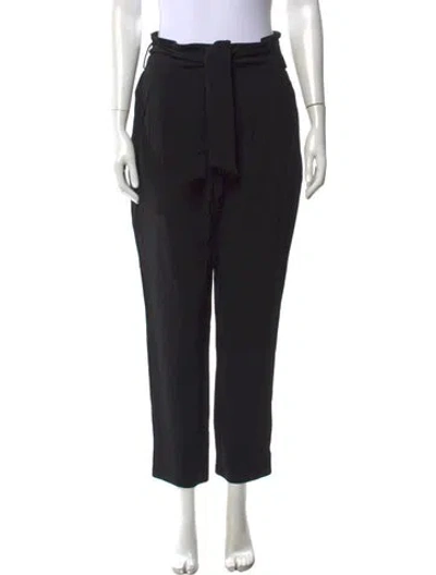Pre-owned Sézane Straight Leg Pants In Black
