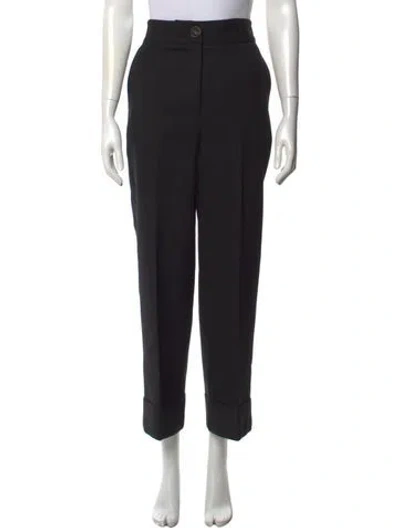 Pre-owned Sézane Straight Leg Pants In Black