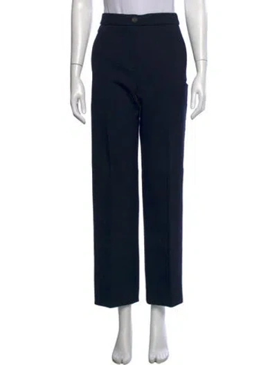 Pre-owned Sézane Straight Leg Pants In Black