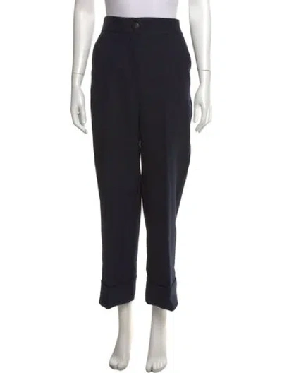 Pre-owned Sézane Straight Leg Pants In Black