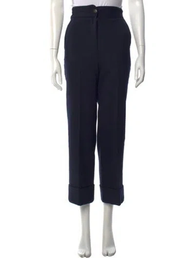 Pre-owned Sézane Straight Leg Pants In Black