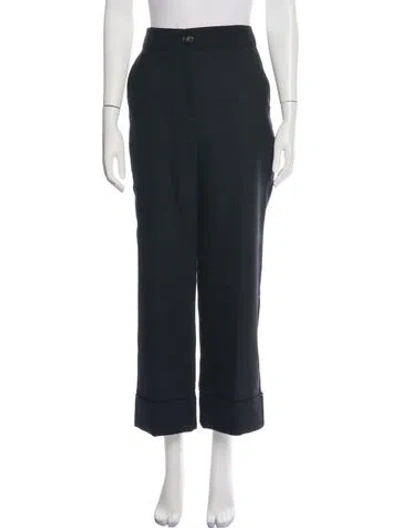 Pre-owned Sézane Straight Leg Pants In Black