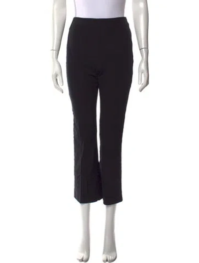 Pre-owned Sézane Straight Leg Pants In Black