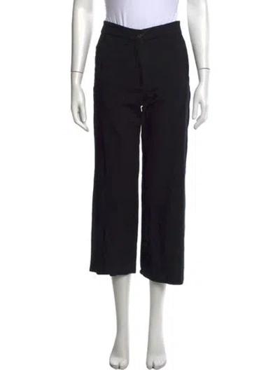 Pre-owned Sézane Straight Leg Pants In Black