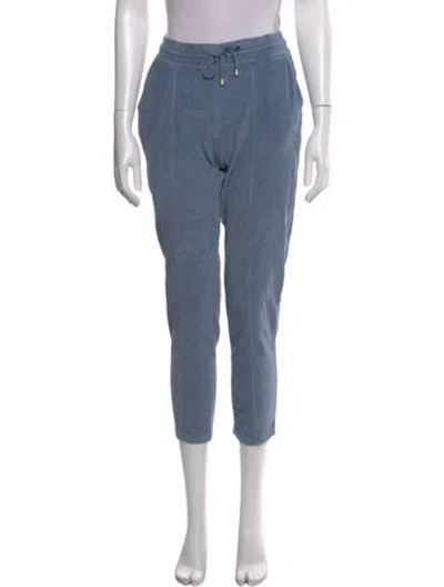 Pre-owned Sézane Straight Leg Pants In Blue
