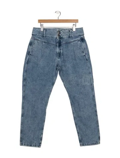 Pre-owned Sézane Straight Leg Pants In Blue