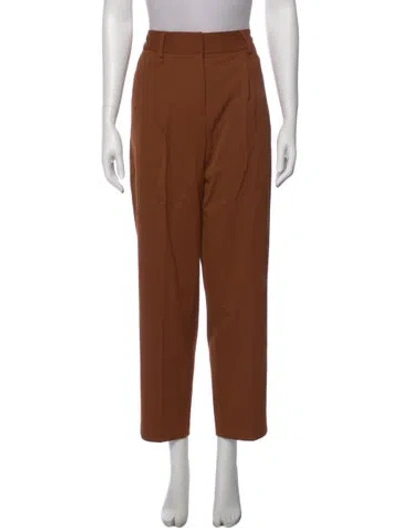 Pre-owned Sézane Straight Leg Pants In Brown