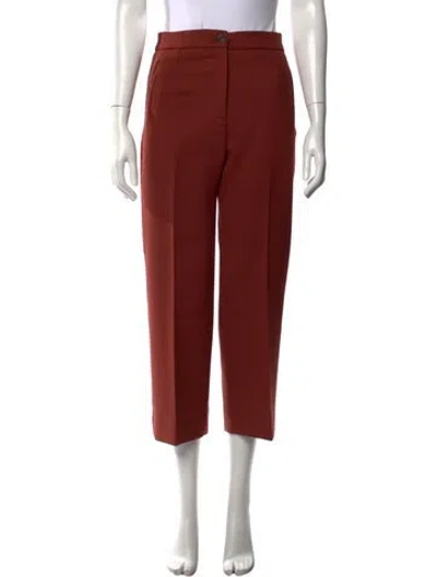 Pre-owned Sézane Straight Leg Pants In Brown