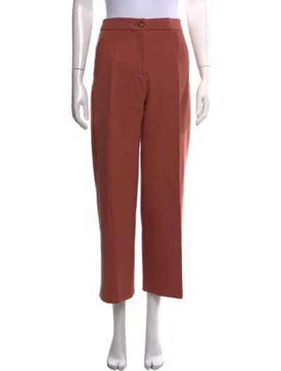 Pre-owned Sézane Straight Leg Pants In Brown