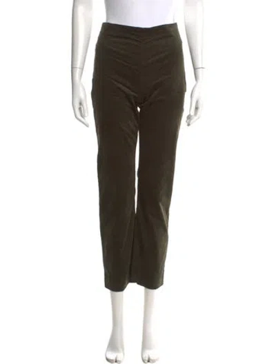 Pre-owned Sézane Straight Leg Pants In Green