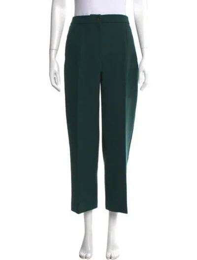 Pre-owned Sézane Straight Leg Pants In Green