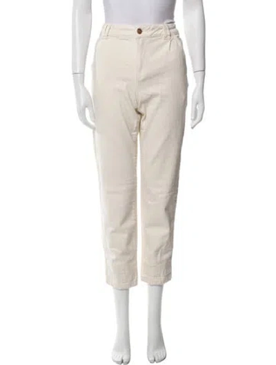 Pre-owned Sézane Straight Leg Pants In Neutral