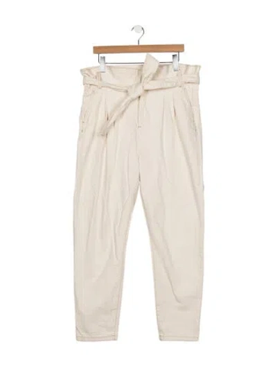 Pre-owned Sézane Straight Leg Pants In Neutral