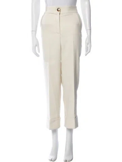Pre-owned Sézane Straight Leg Pants In Neutral