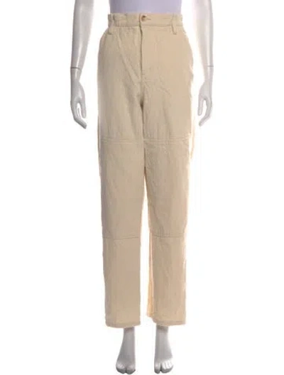 Pre-owned Sézane Straight Leg Pants In Neutrals