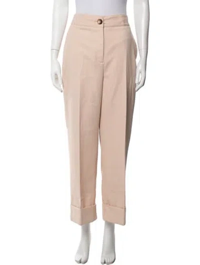 Pre-owned Sézane Straight Leg Pants In Neutrals/pink