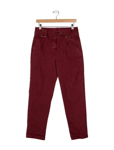 Pre-owned Sézane Straight Leg Pants In Red