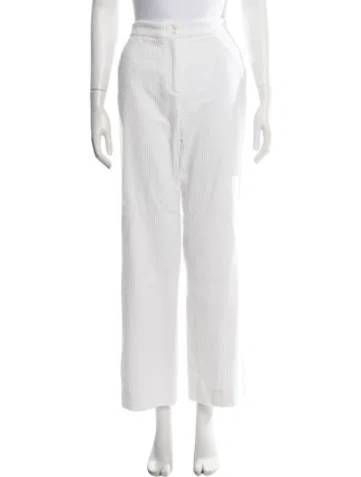 Pre-owned Sézane Straight Leg Pants In White