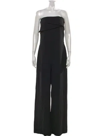 Pre-owned Sézane Strapless Jumpsuit W/ Tags In Black