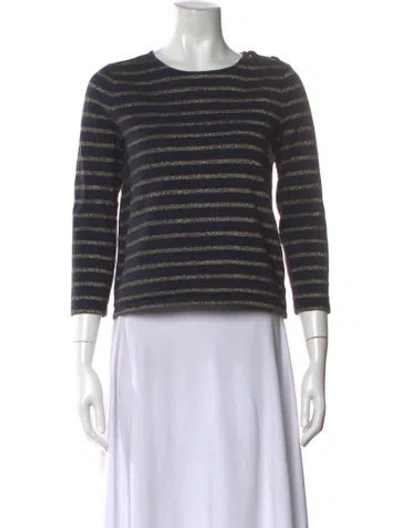 Pre-owned Sézane Striped Crew Neck Top In Multi