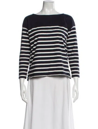 Pre-owned Sézane Striped Crew Neck Top In Multi
