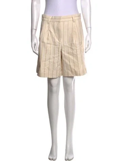 Pre-owned Sézane Striped Knee-length Shorts In Neutrals