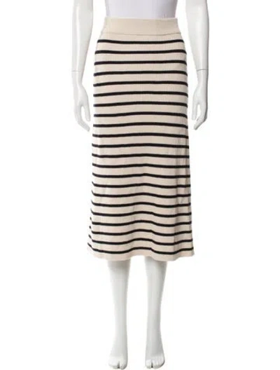 Pre-owned Sézane Striped Midi Length Skirt