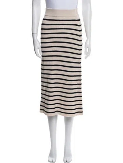 Pre-owned Sézane Striped Midi Length Skirt W/ Tags In Multi