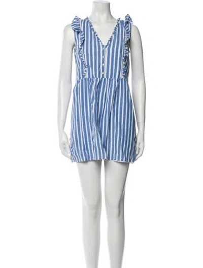 Pre-owned Sézane Striped Mini Dress In Multi