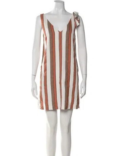 Pre-owned Sézane Striped Mini Dress In Multi