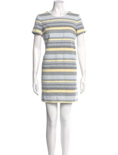 Pre-owned Sézane Striped Mini Dress W/ Tags In White