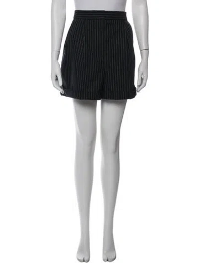 Pre-owned Sézane Striped Mini Shorts In Blue