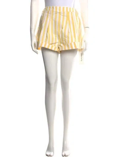 Pre-owned Sézane Striped Mini Shorts In Neutral