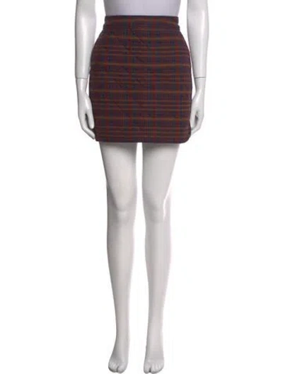 Pre-owned Sézane Striped Mini Skirt In Pink