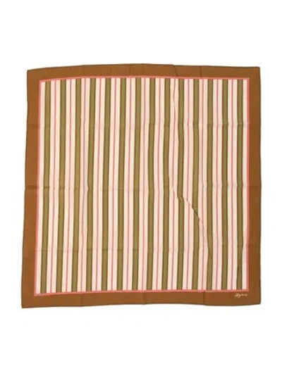 Pre-owned Sézane Striped Scarf In Brown