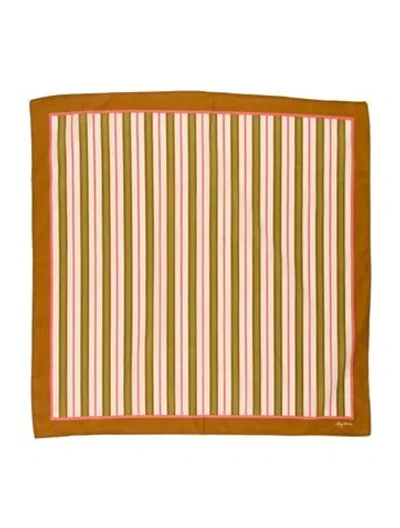 Pre-owned Sézane Striped Scarf W/ Tags In Brown