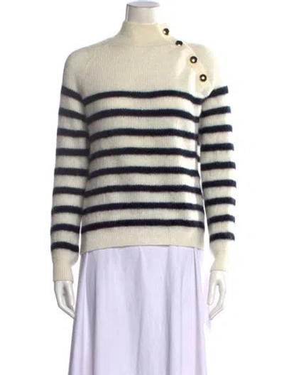 Pre-owned Sézane Striped Turtleneck Sweater
