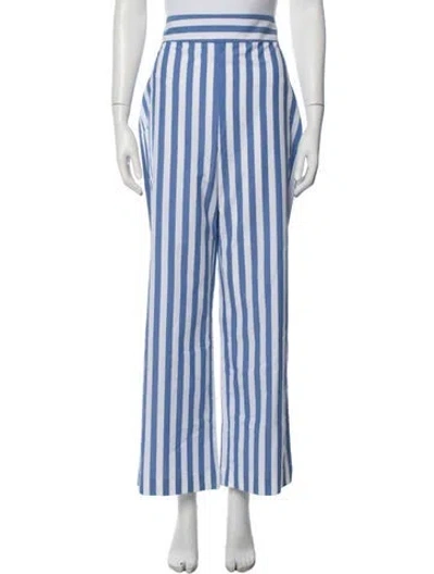 Pre-owned Sézane Striped Wide Leg Pants W/ Tags In Blue/white