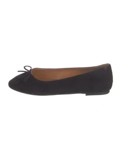 Pre-owned Sézane Suede Ballet Flats In Blue