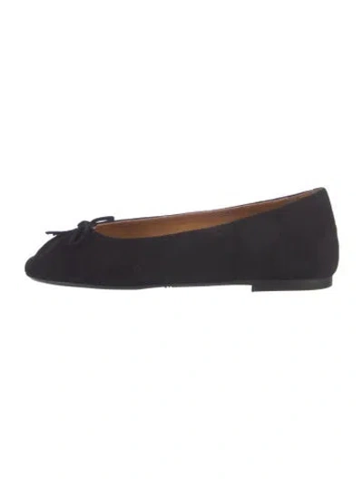 Pre-owned Sézane Suede Ballet Flats In Blue