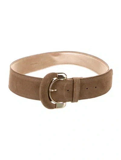 Pre-owned Sézane Suede Belt In Brown