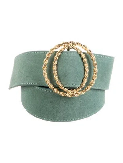 Pre-owned Sézane Suede Belt Kit W/ Tags In Green