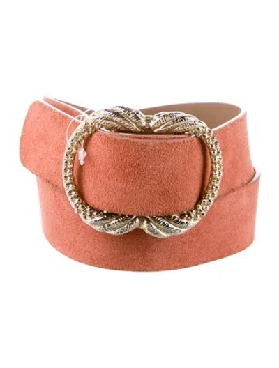 Pre-owned Sézane Suede Belt In Neutral