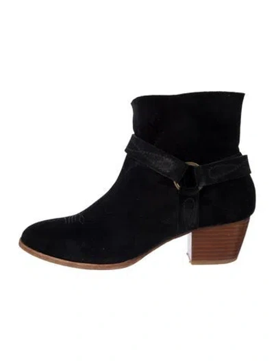 Pre-owned Sézane Suede Boots In Black