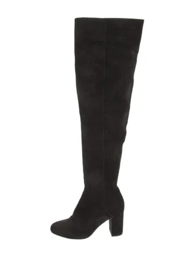 Pre-owned Sézane Suede Boots In Black