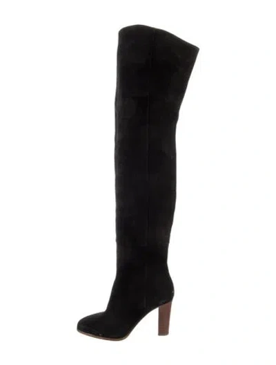 Pre-owned Sézane Suede Boots In Black