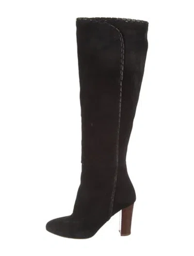 Pre-owned Sézane Suede Boots In Black